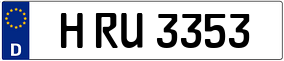 Trailer License Plate